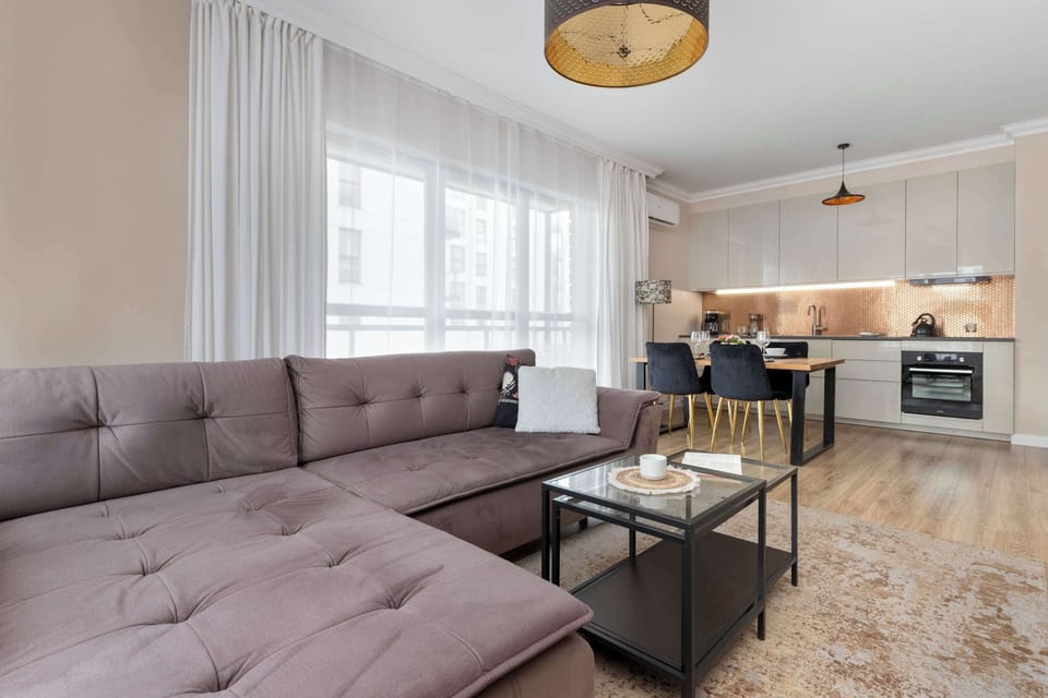 Functional and stylish living room designed for both comfort and convenience.