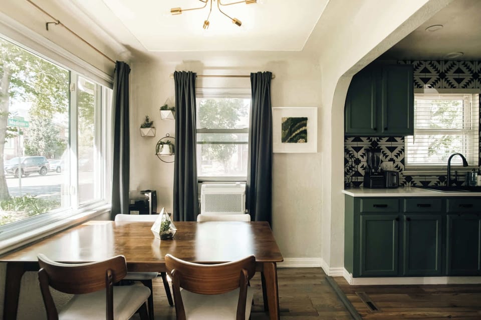 Dining area and kitchen