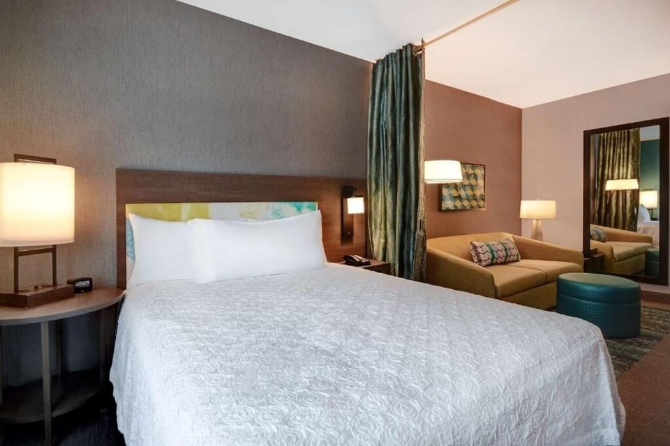 Sink into crisp linens and drift off in total comfort.