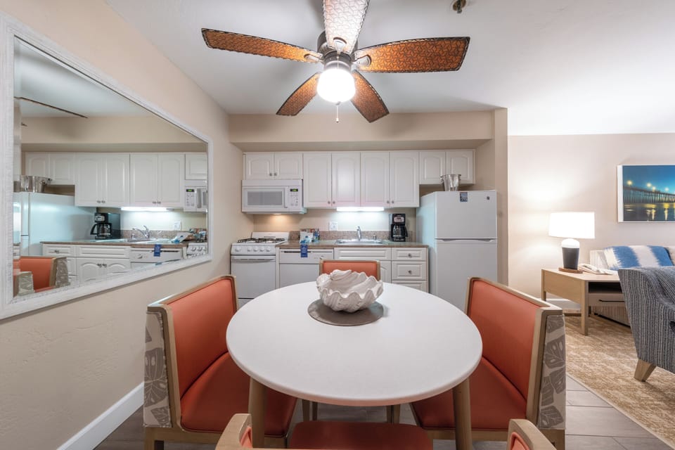 Enjoy casual dining with everything you need within reach.