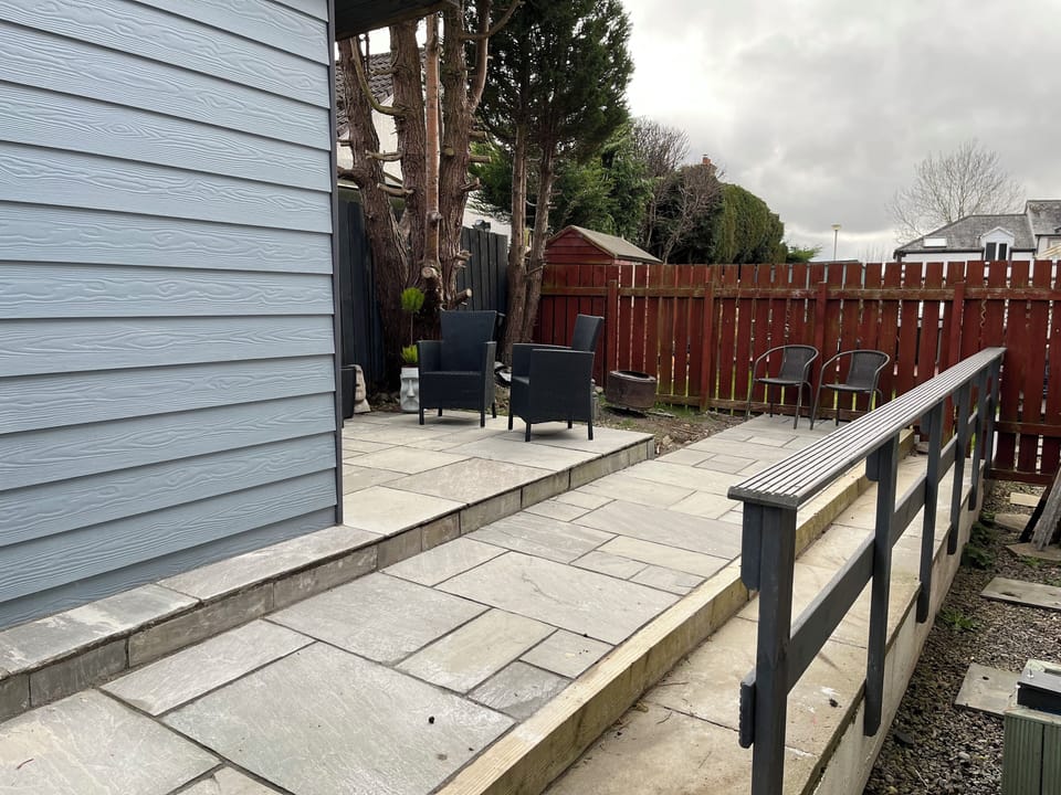 Private back garden