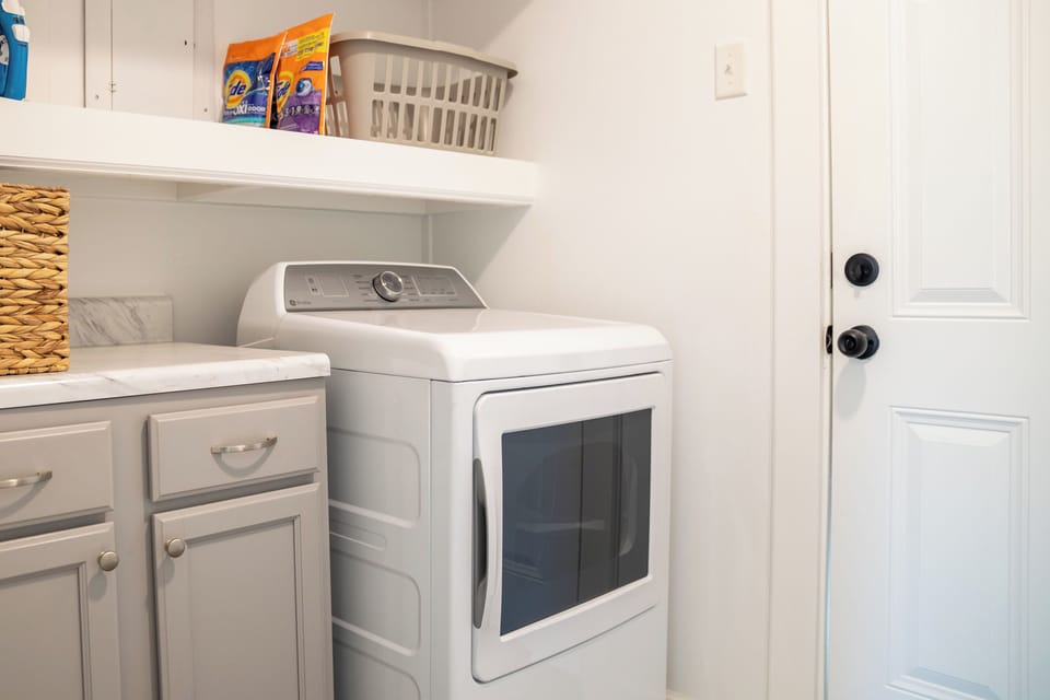 Washer and dryer for guest use