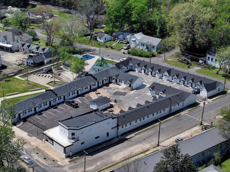 aerial view of property