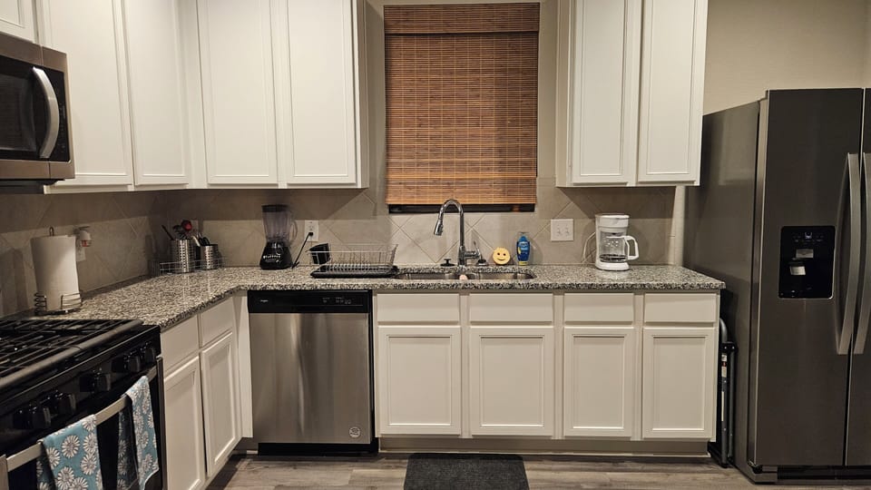 Spacious community kitchen, fully equipped to prepare full meals