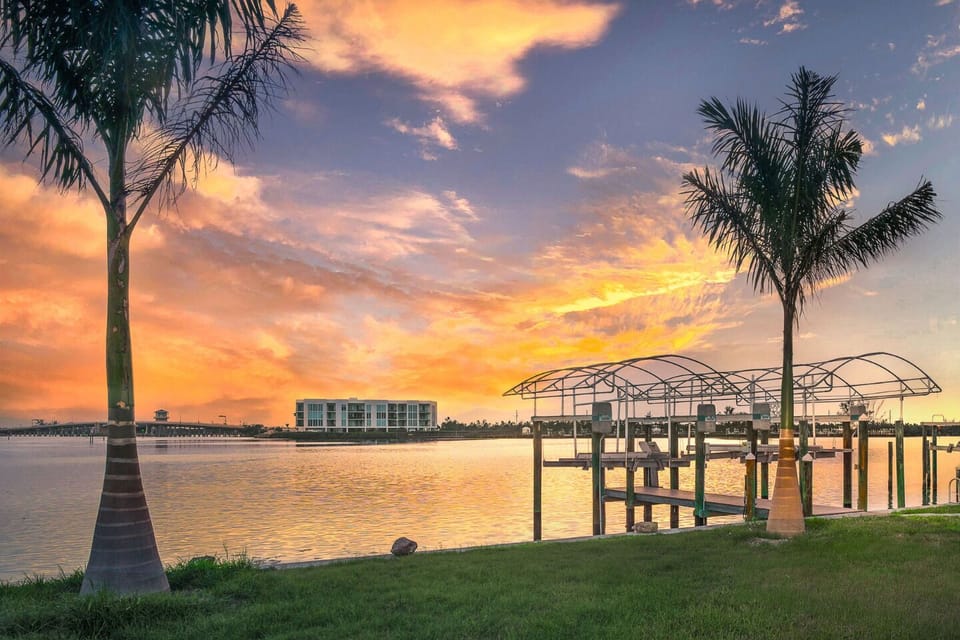 Revel in stunning sunsets and serene water views from your private Lemon Bay retreat!