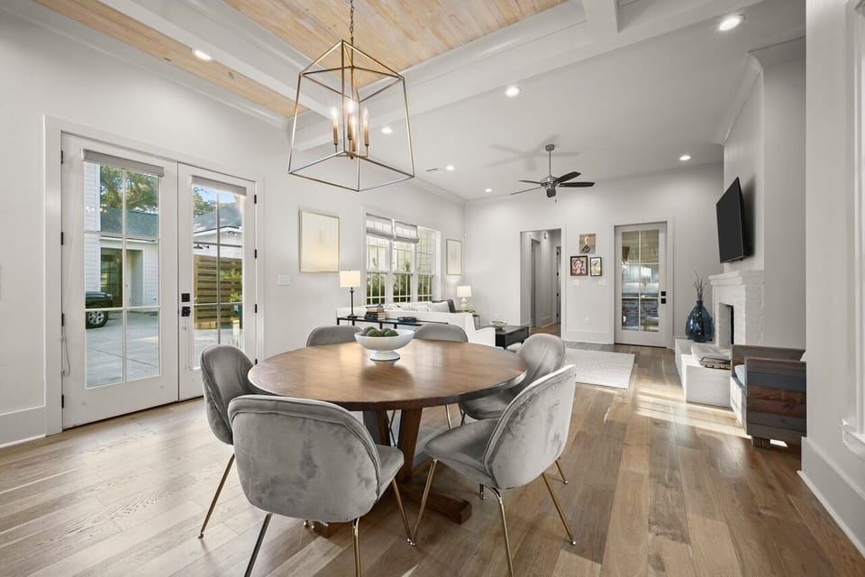 Enjoy the natural light coming through all of the windows that line the living room