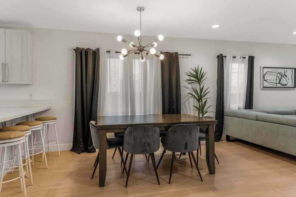 Dining table with seating for 6