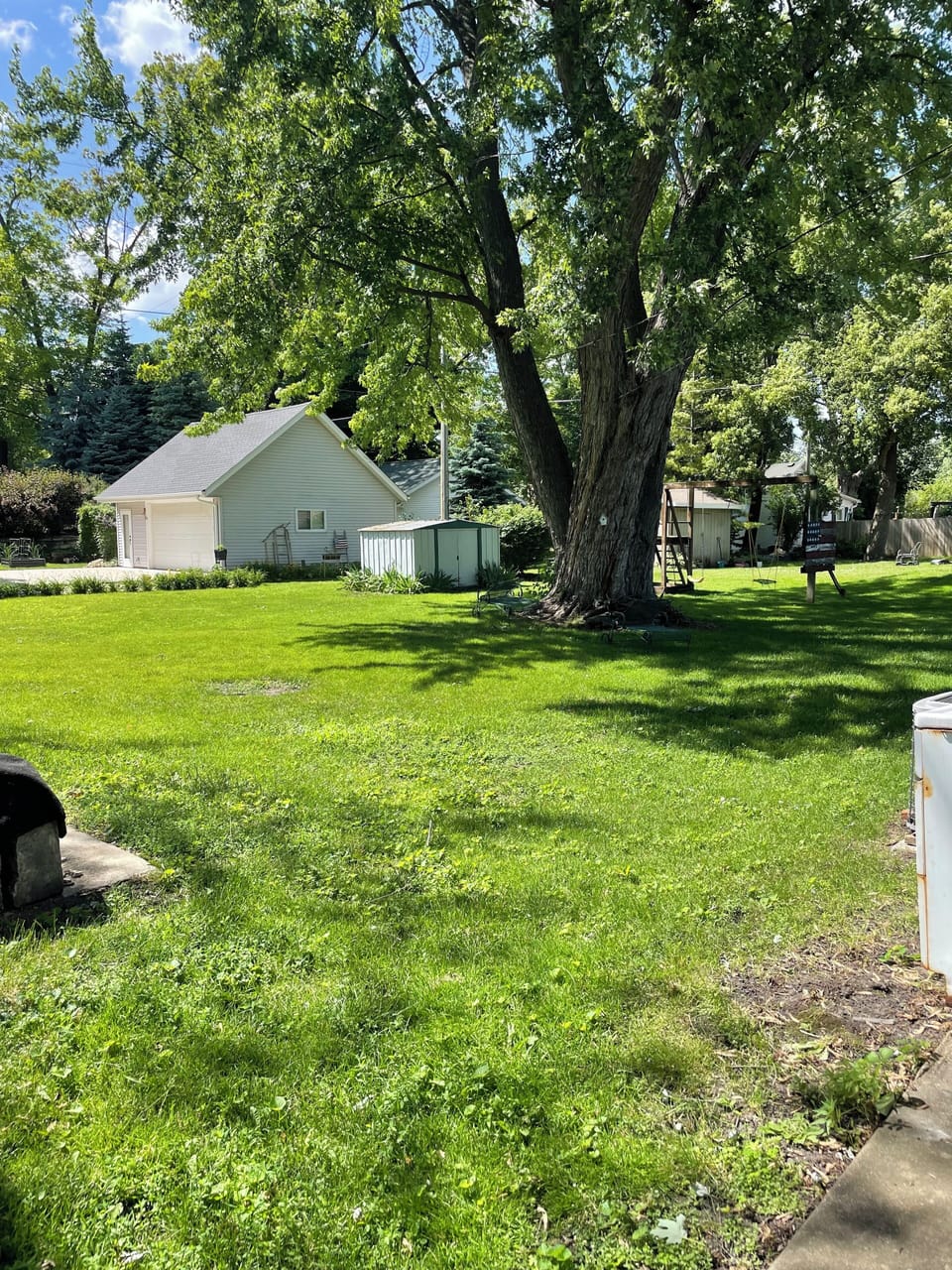 Large backyard for running, playtime or yard games!