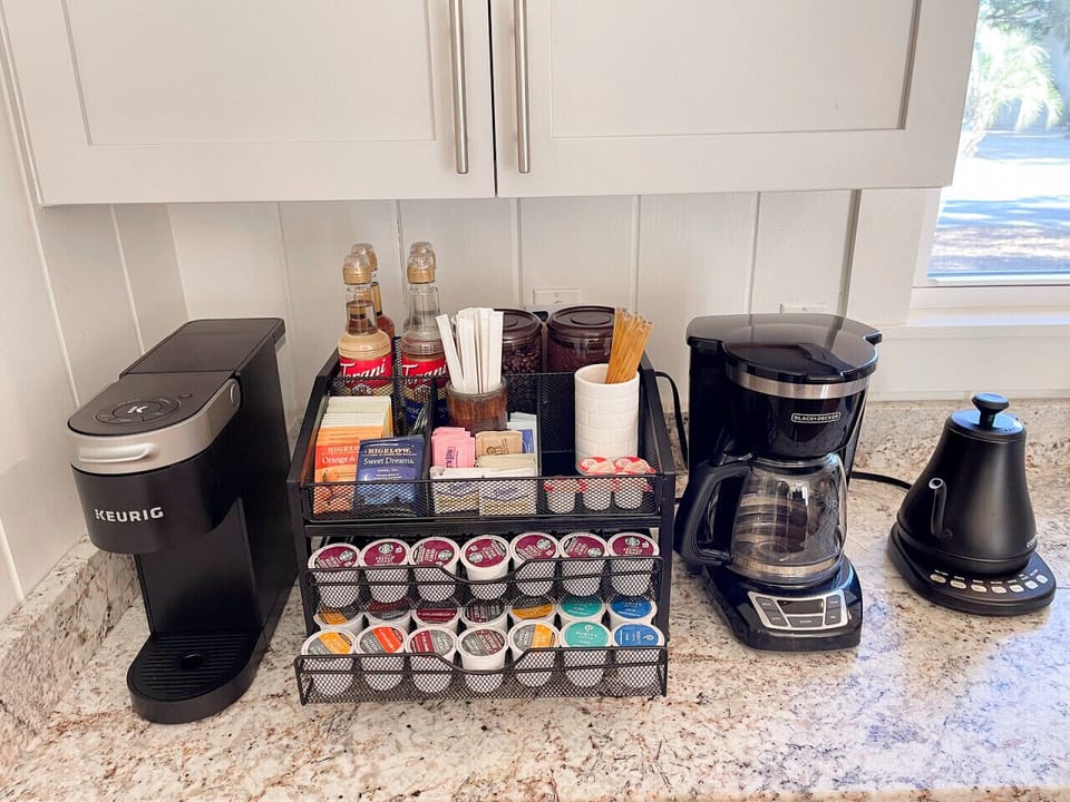 Coffee bar is waiting for you with all your favorites to get you started!