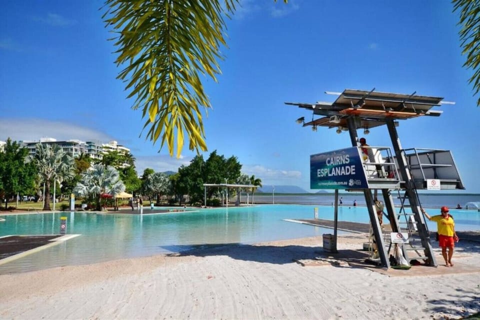 Discover the serene beauty of Cairns Lagoon — a stunning, saltwater swimming lagoon located right in the heart of the city. Perfect for all ages, it offers crystal-clear waters, safe swimming zones, and plenty of shaded areas to relax.