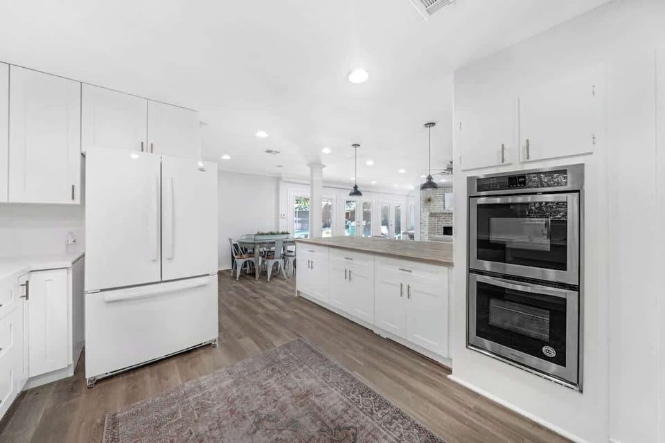 Modern kitchen with double ovens