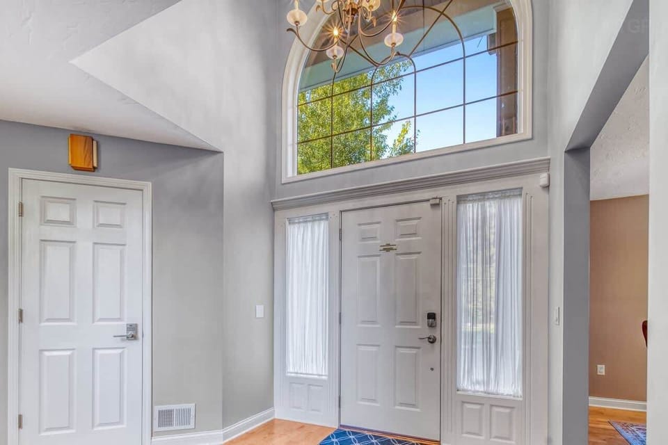 Enter into the bright foyer