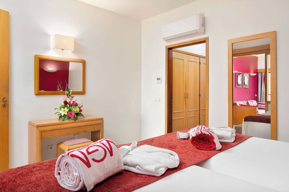 Sink into soft towels and restful bedding after adventures.