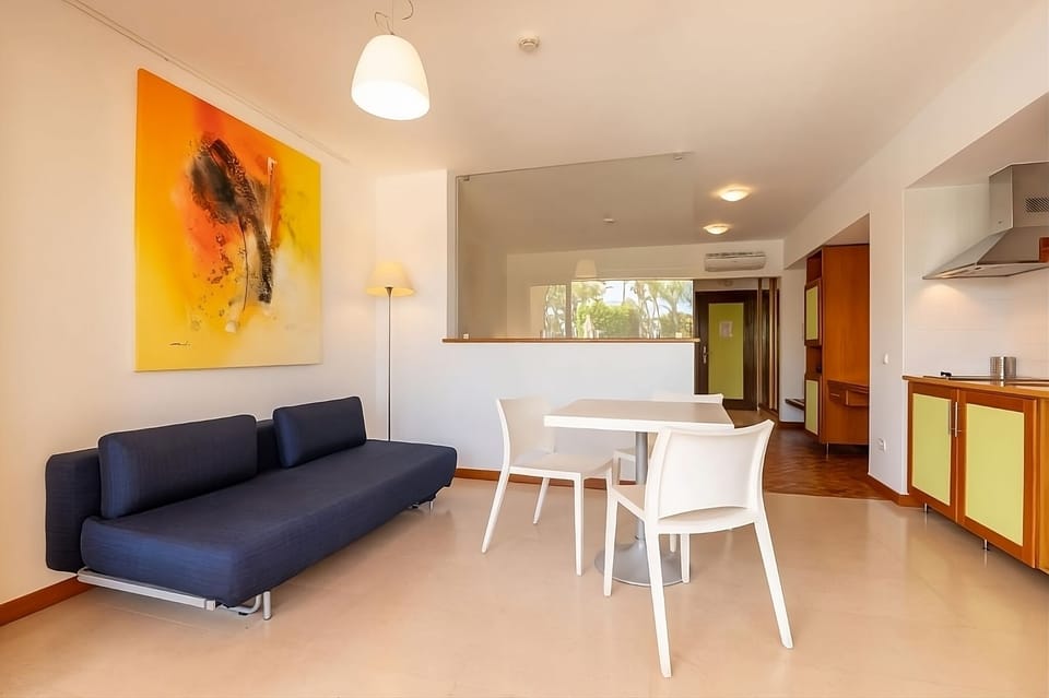 Relax in a bright lounge designed for effortless togetherness.