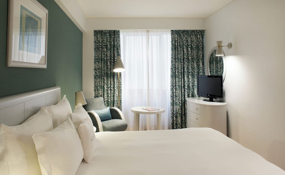 Stretch out and enjoy a quiet night with in-room TV.