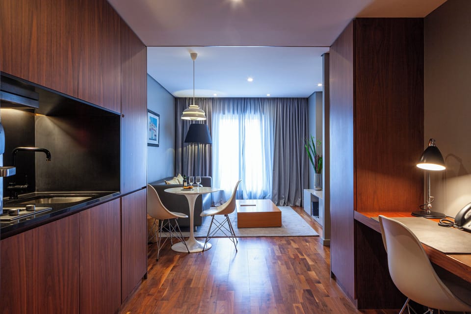 Cook simple meals, then lounge comfortably in the open suite.