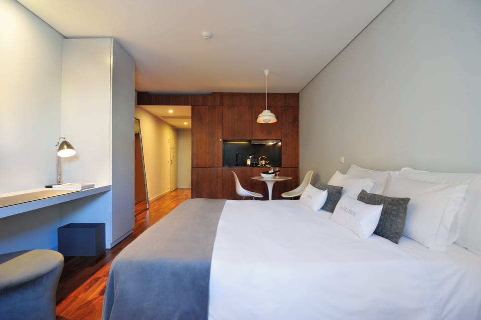 Unwind in a stylish suite with kitchenette for easy snacks.