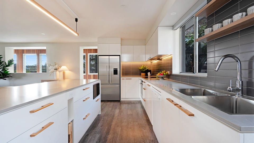 Surf N Turf | Upstairs chefs kitchen | Open plan dining area 