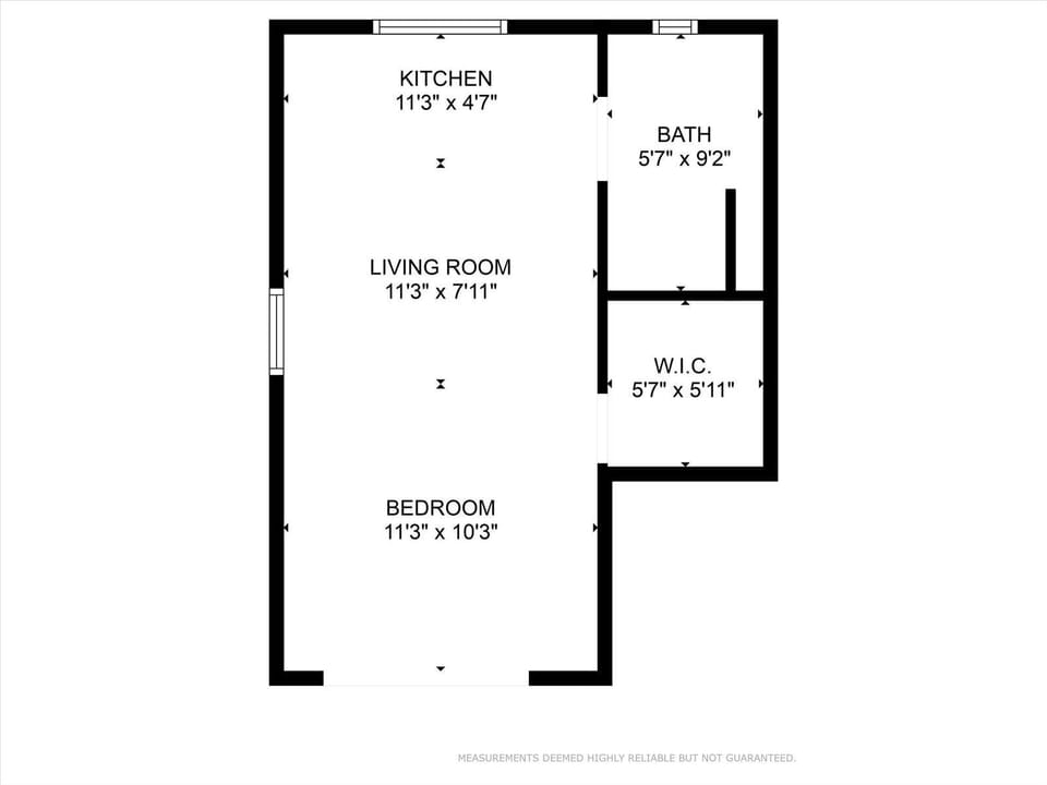 Floor plan of the Studio