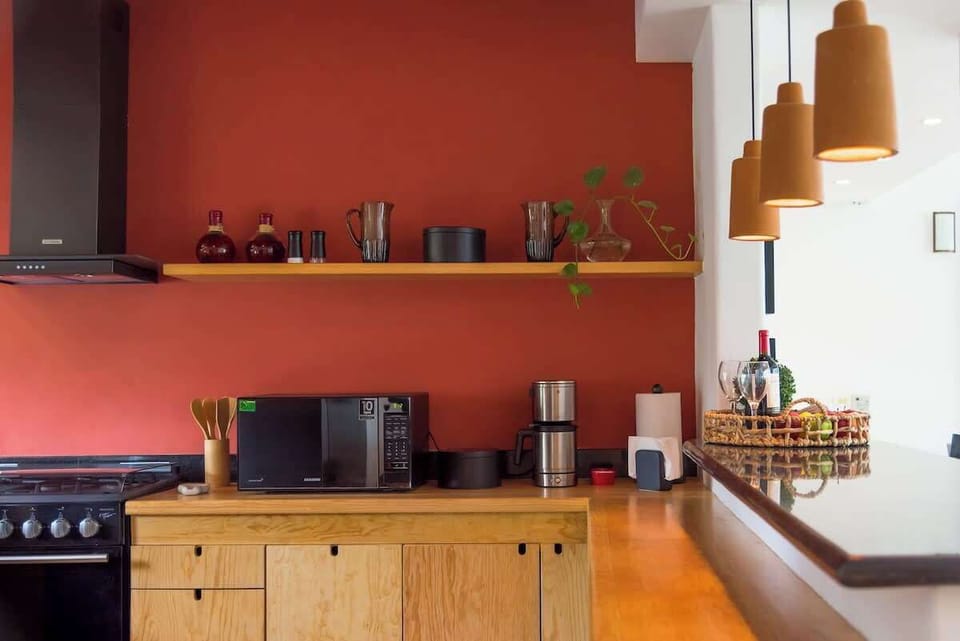 Brand new kitchen with a fresh mexican concept.