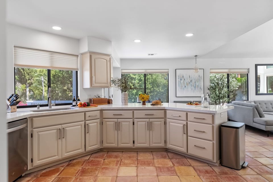 A massive kitchen with everything you need to prepare a feast