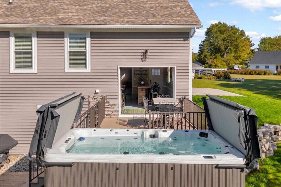 Swim Spa Open!! Fits 15 people in a massive hot tub!