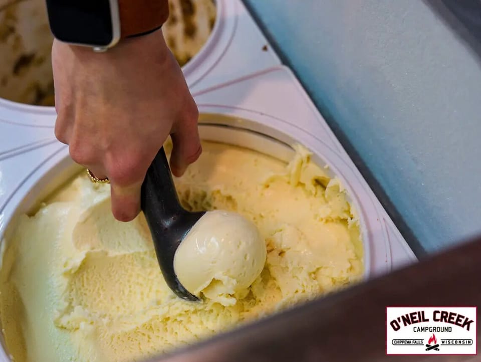 OCC Sips & Scoops offers premium hand-dipped ice cream!
