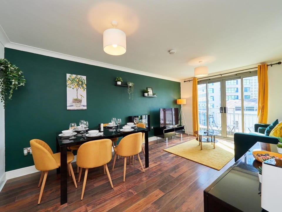 Open living-dining room