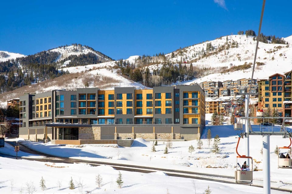 Canyon Haus exterior next to the Cabriolet lift