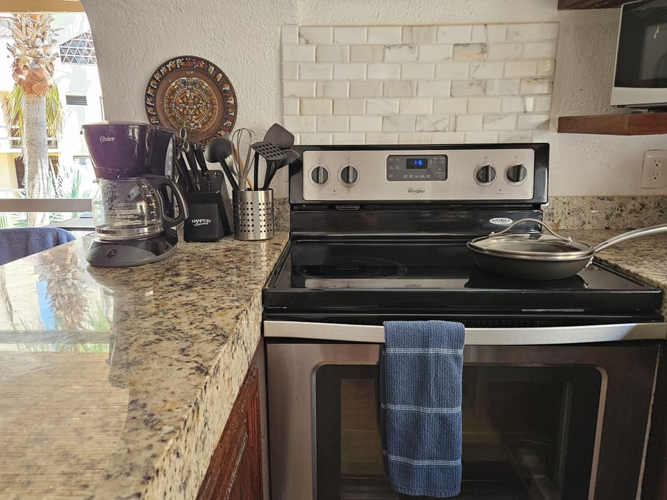Kitchen stove and counter
