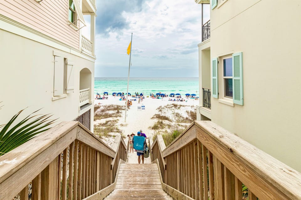 Private gated beach access just steps from your door. Skip the crowds and enjoy direct entry to Miramar Beach’s sugar-white sands and emerald waters, making your family vacation both convenient and unforgettable.