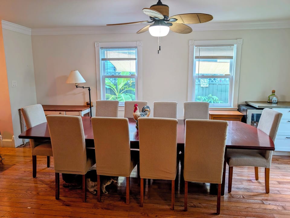 Dining area seats 10