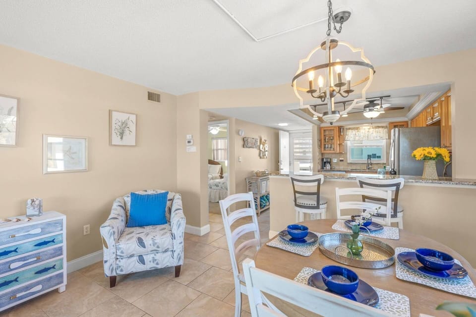 The perfect spot for family dinners or a relaxing breakfast before a day in the sun.