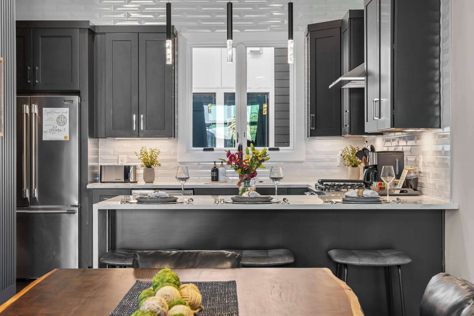 Fully Stocked Gourmet Kitchen with Stainless Appliances