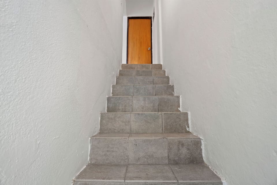 Access your private room via this staircase.

