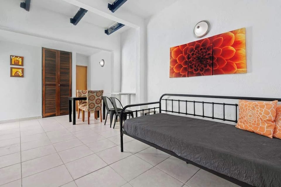 Spacious living area perfect for group gatherings.

