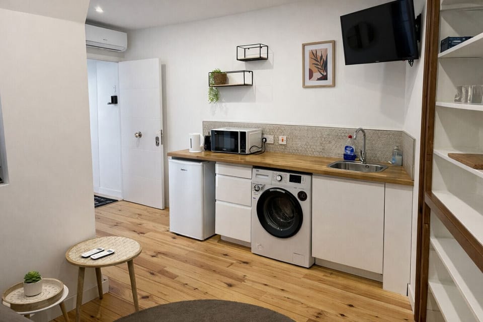 Kitchenette and living room (open space area)