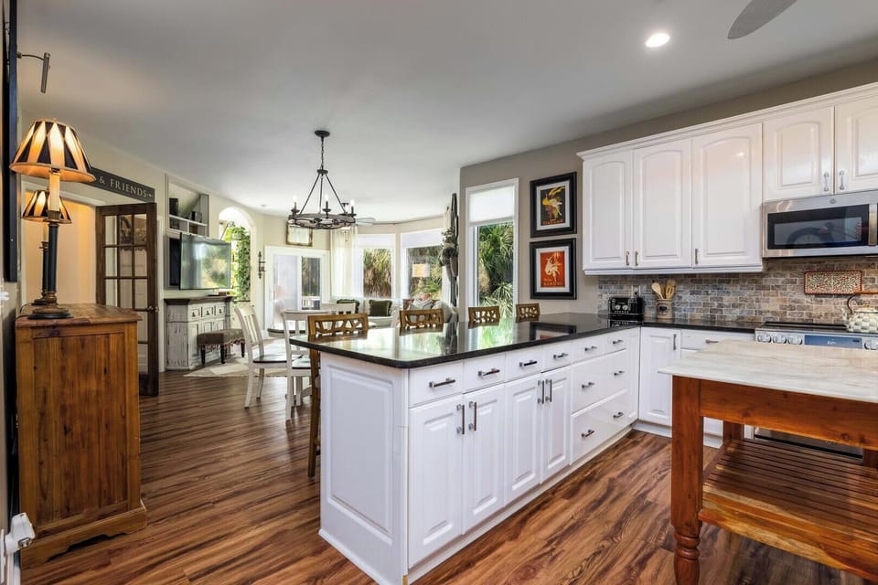 Open Concept Kitchen, Dining Area and Living Room