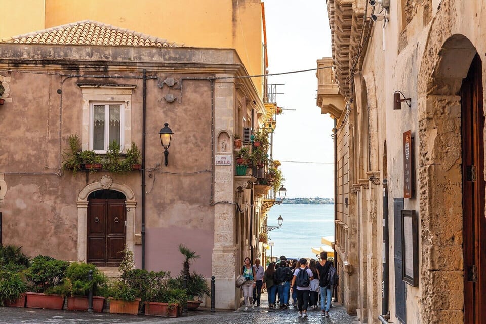 Looking out to sea in Ortigia.