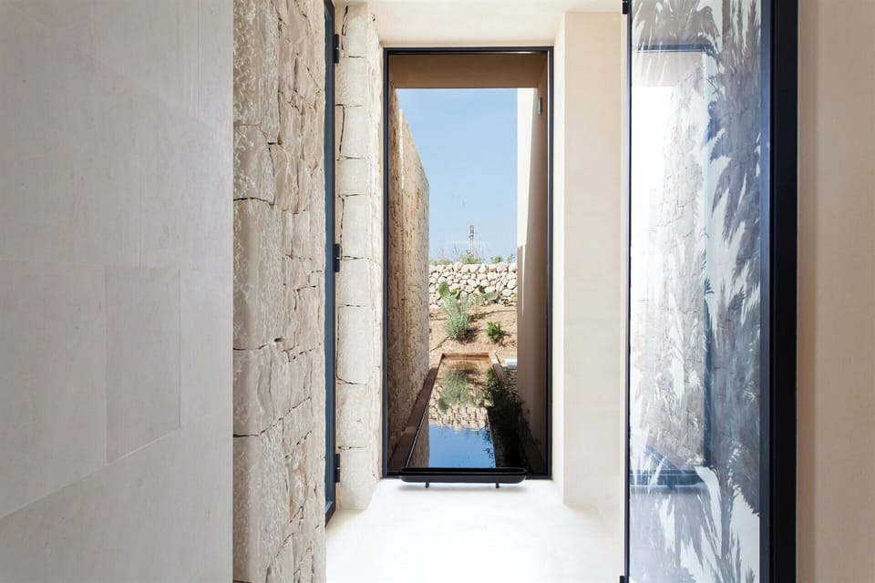 Intriguing perspectives are a feature of the architect-owner's work.