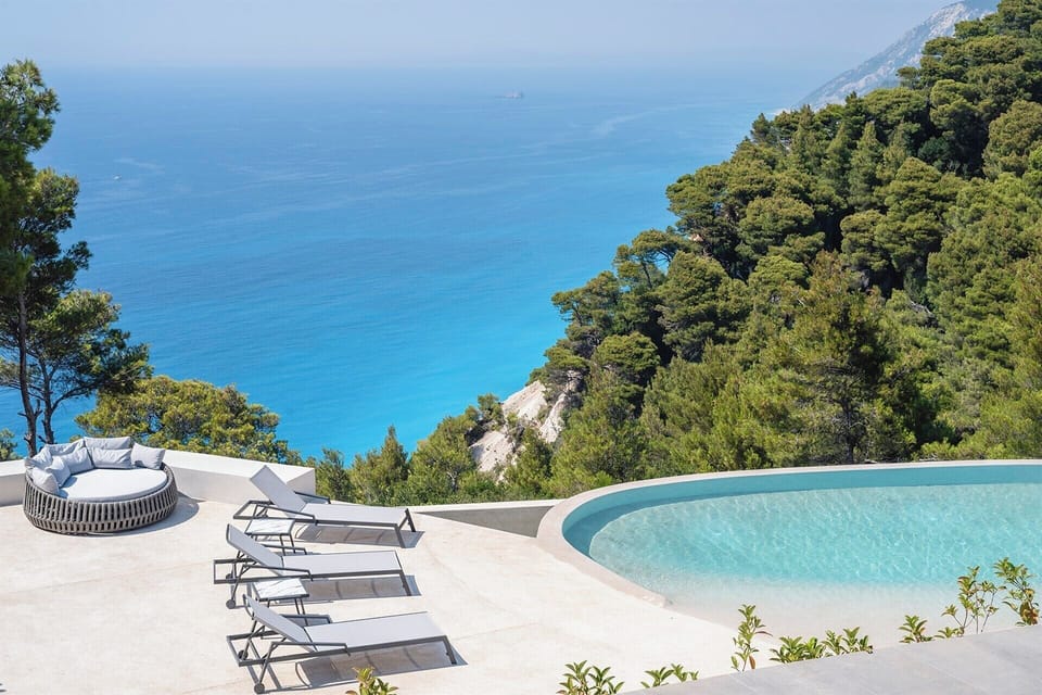 Exquisite views out to sea from one of Noiya's two pools.