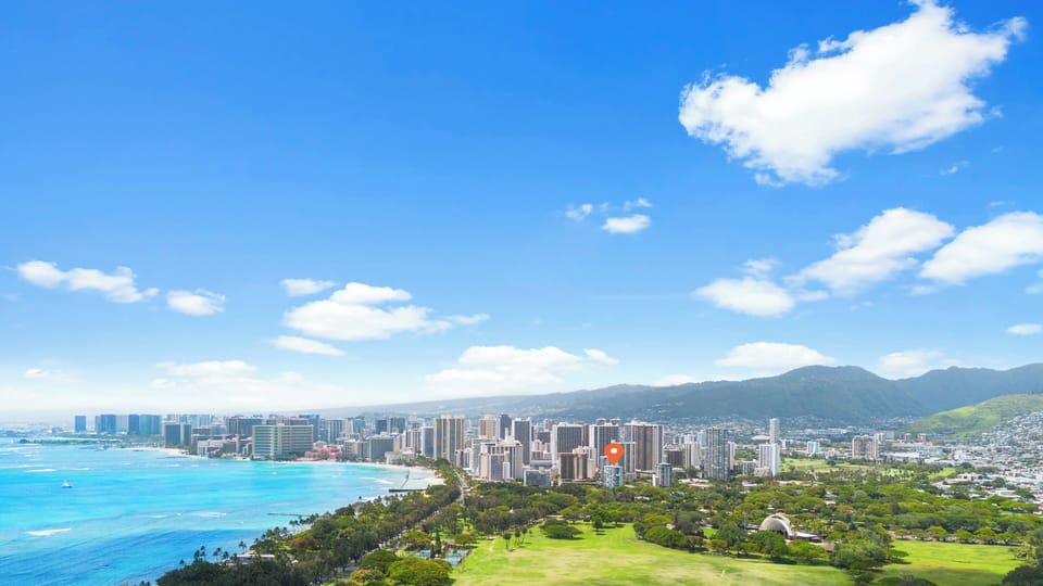 Embrace stunning city and ocean panoramas from this unique vantage point, perfect for capturing memorable moments.