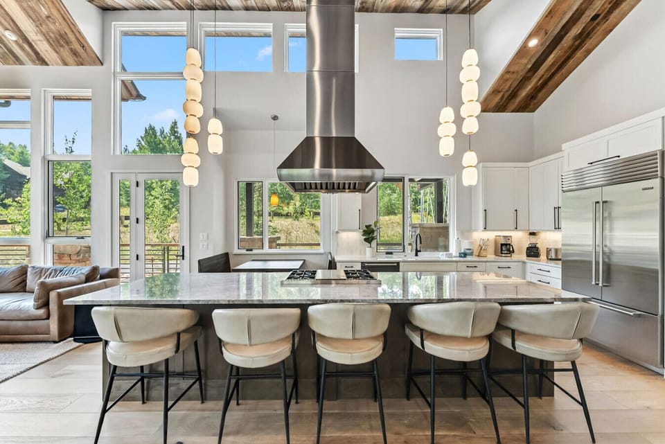Additional seating at the kitchen island