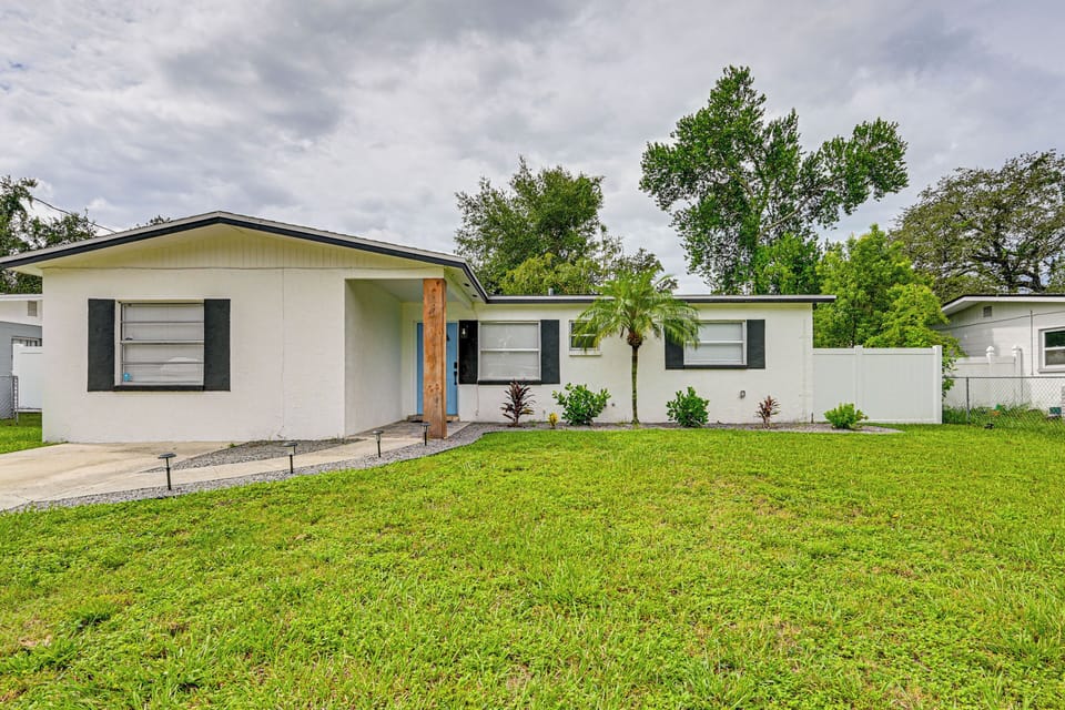 Property Exterior | Fenced-In Yard w/ Patio