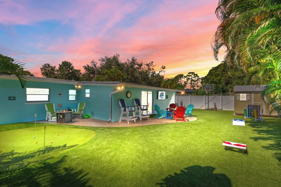 So much room for activities in the fun filled backyard!