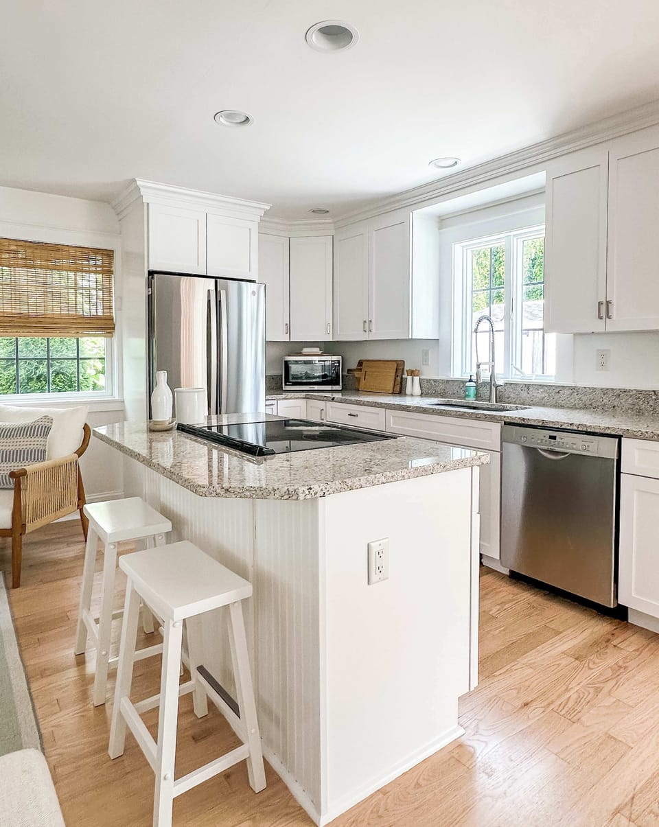 Kitchen with bar seating