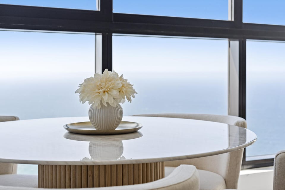 An elegant dining table