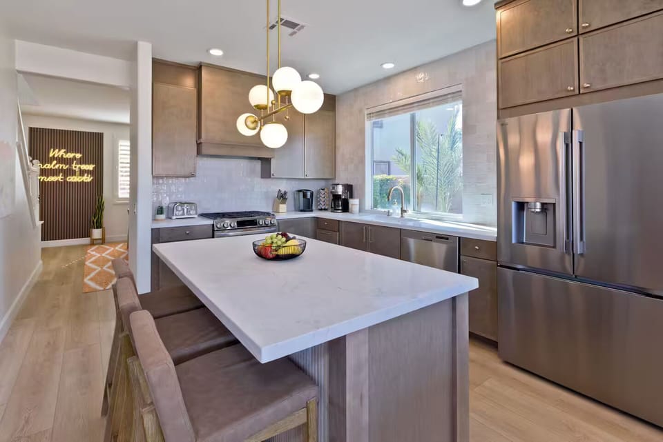 Kitchen and Island