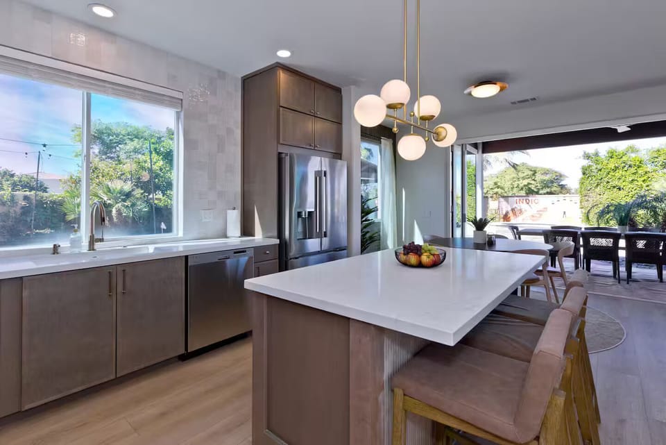 Kitchen and Island