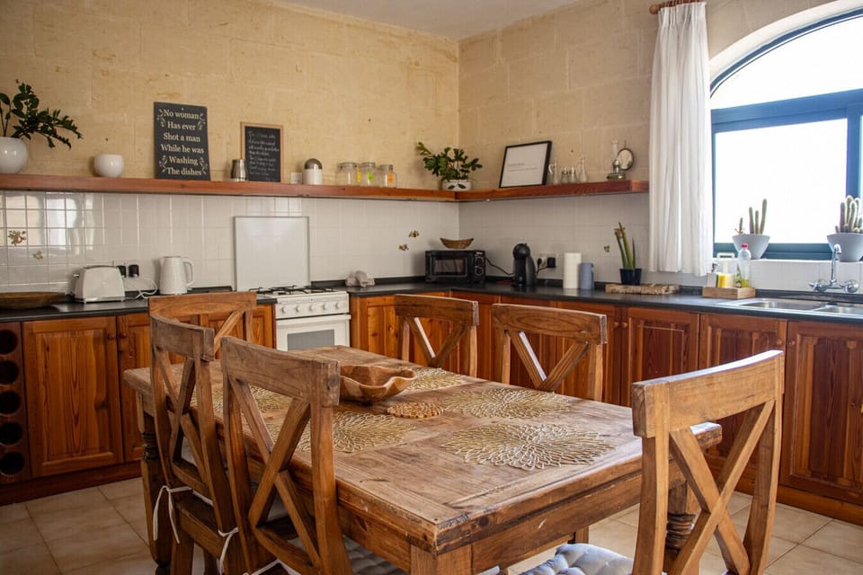 Warm, inviting kitchen perfect for shared meals.